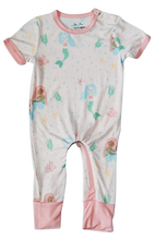 Load image into Gallery viewer, MERMAIDS ZIP-PEA ROMPER